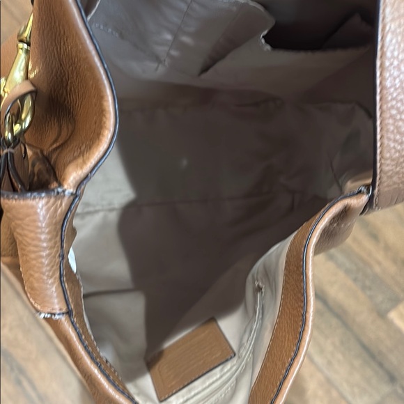 Coach Avery Tan Leather Hobo Bag with Gold Accents No. M1380-F23309 - Picture 8 of 12